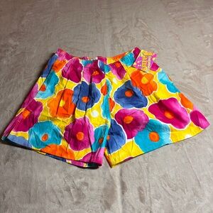 NWT Original Jams Floral Cotton Surf Line Swim Shorts Retro 90s Beachwear Men XL